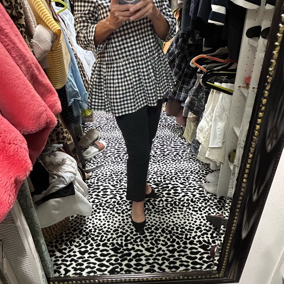 Victoria Beckham gingham peplum top - Picture 9 of 12